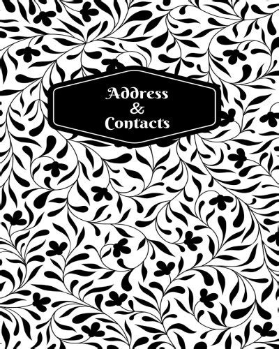 Buy Address & Contacts: Black and White Birthdays & Address Book for ...