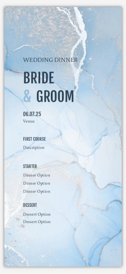 Wedding Menu Templates & Designs | Vistaprint
