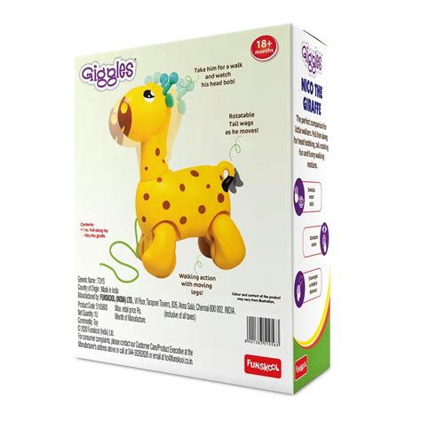 Funskool Giggles Nico the Giraffe Yellow