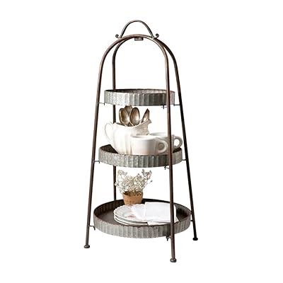 Buy Colonial Tin Works 770012 Galvanized Steel Industrial Round Display ...