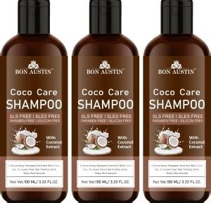 Bon Austin Coco Care Shampoo with Coconut For Damage Reapis Pack of 3 ...