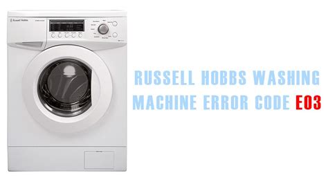 Image result for Hoover Washing Machine E03 Code