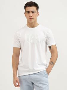 United Colors of Benetton Solid Men Round Neck White T-Shirt - Buy ...