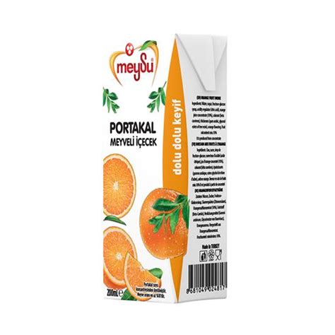 Meysu Portakal Nektarı 200 ml - Yerli Tüket