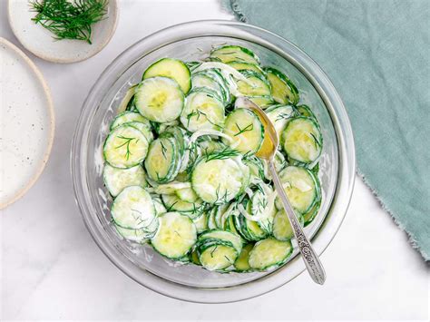 Creamy Cucumber Salad With Mayo