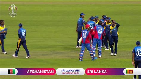 CWC19: AFG v SL - Malinga wins it for Sri Lanka | ICC Cricket World Cup ...