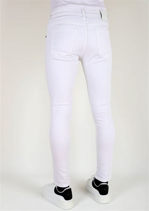 Nette Witte Heren Slim fit Spijkerbroek met Stretch | NIEUW | - Style Italy