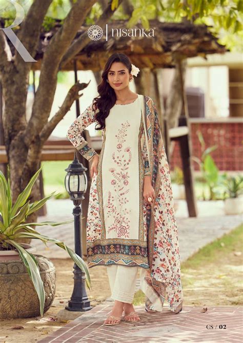 HERMITAGE CLOTHING CASHMERE VOL 3 LAWN COTTON PRINT WITH FANCY WORK ...