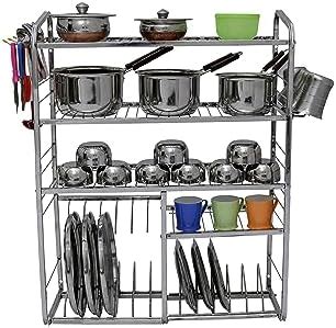 Dhsvs Stainless Steel Heavy Kitchen Stand, Bartan Stand, Kitchen Rack ...