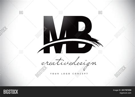 MB M B Logo Made Kleine Letters Met Zwarte Cirkel En Gele B Vector ...