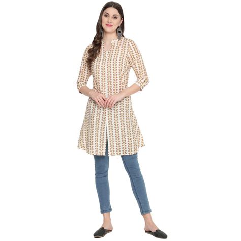 Buy Amazon Brand - Anarva Women's Floral Printed Short A-Line Kurta (X ...