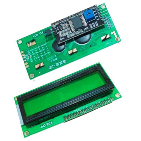 16x2 Green LCD with Soldered I2C/IIC Interface – Robocraze
