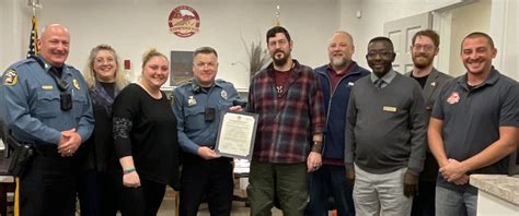 Townsend Town Council Recognizes Townsend Police Department's Sergeant McCloskey - Town of ...