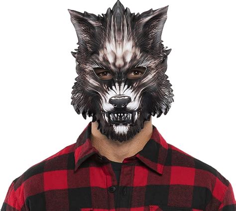Realistic Wolf Mask Wolf Mask, Werewolf Mask, Realistic Half Face Wolf