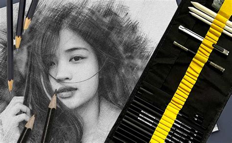 DaKos 29 Pieces Professional Sketching & Drawing Art Tool Kit with ...