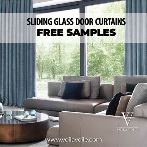 Stunning Patio Door Curtains | Free Samples | Voila Voile