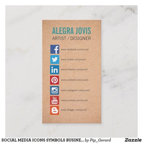 Business Cards with Social Media Icons 的图像结果