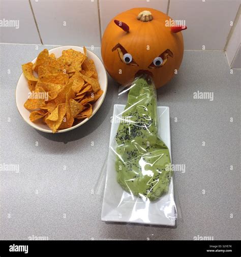 Vomiting pumpkin for Halloween Stock Photo - Alamy