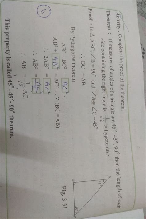 complete the proof of the theorem - Brainly.in