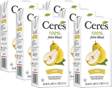 Amazon.com: Gerber 100% Pear Juice, 32 FL Ounce (Pack of 6) : Grocery ...