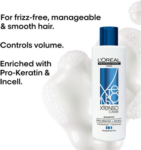 L'Oréal Professionnel Xtenso Care Shampoo For Frizz-Free, Smooth ...
