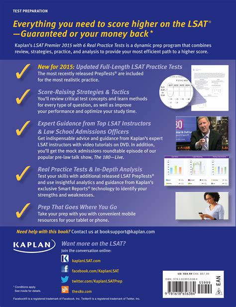 Kaplan LSAT Premier 2015 with 6 Real Practice Tests: Book + DVD ...