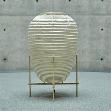 Contemporary Japanese Chochin Floor Lamp Zen Washi Japanese Paper Shade ...