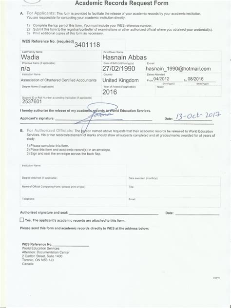 Image result for How to Fill Academic Records Request Form