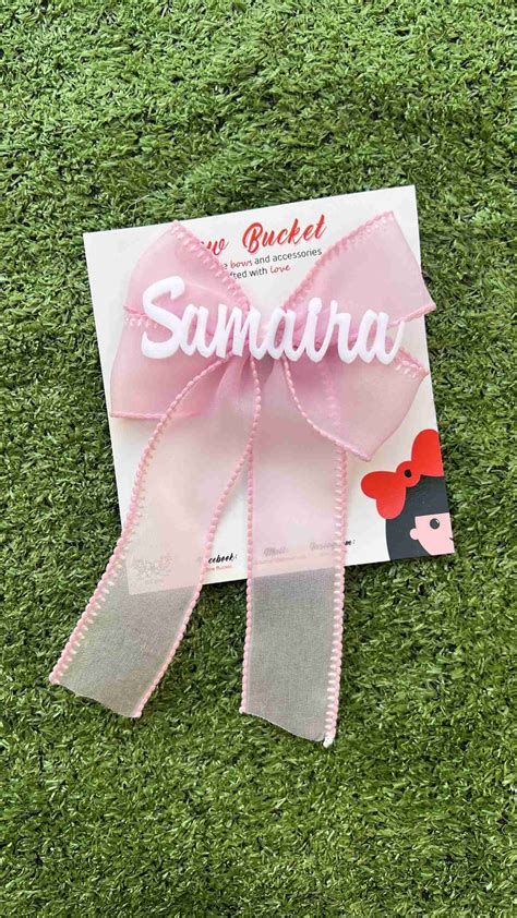 Ribbon customise name bow
