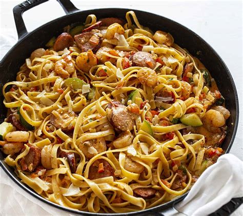 Cajun Shrimp and Sausage Pasta - i am baker