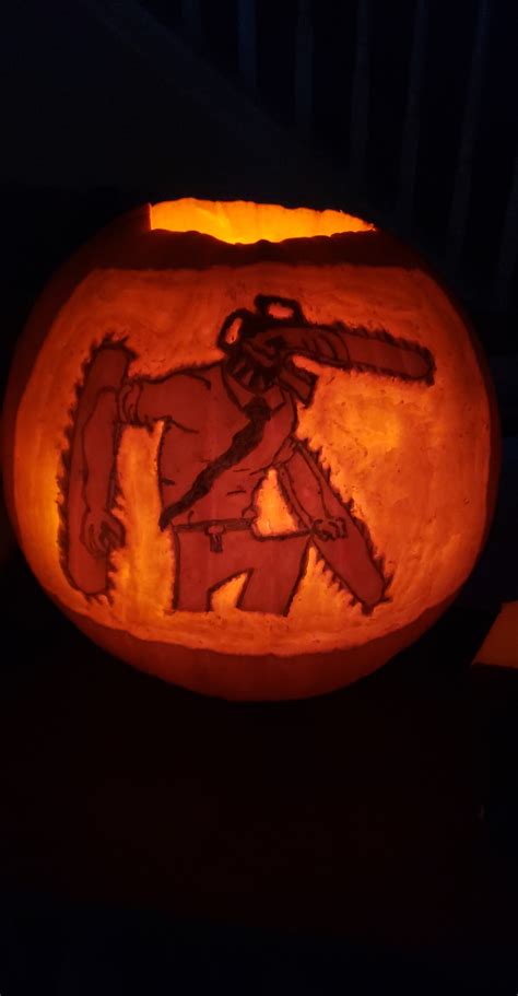 chainsaw man pumpkin : r/ChainsawMan