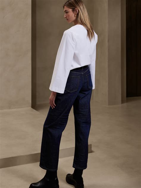 Ultra High-Rise Wide-Leg Crop Jean | Banana Republic