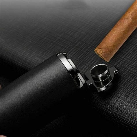 Buy Piioket Windproof Quad 4 Nozzles Jet Flame Lighter Refillable ...