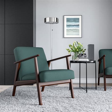 EKENÄSET armchair, Kelinge grey-turquoise - IKEA