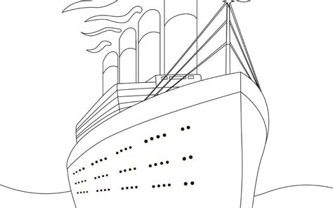 The RMS Titanic Coloring Page | Little Sprout Art