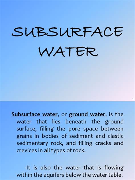 Image result for Subsurface Water Sample