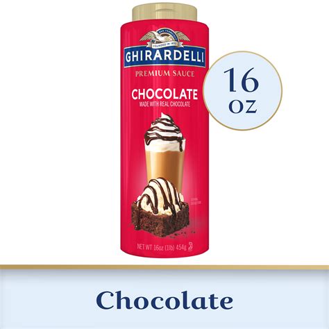 Ghirardelli Premium Chocolate Sauce, 16 Oz for Coffee Drinks and ...