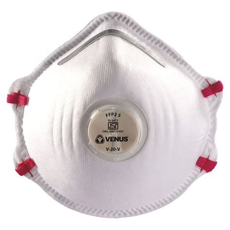 VENUS V-20 V FFP2 S Respirator Mask | ISI Certified N95 Equivalent Face ...