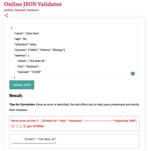 Image result for JSON Validator Online