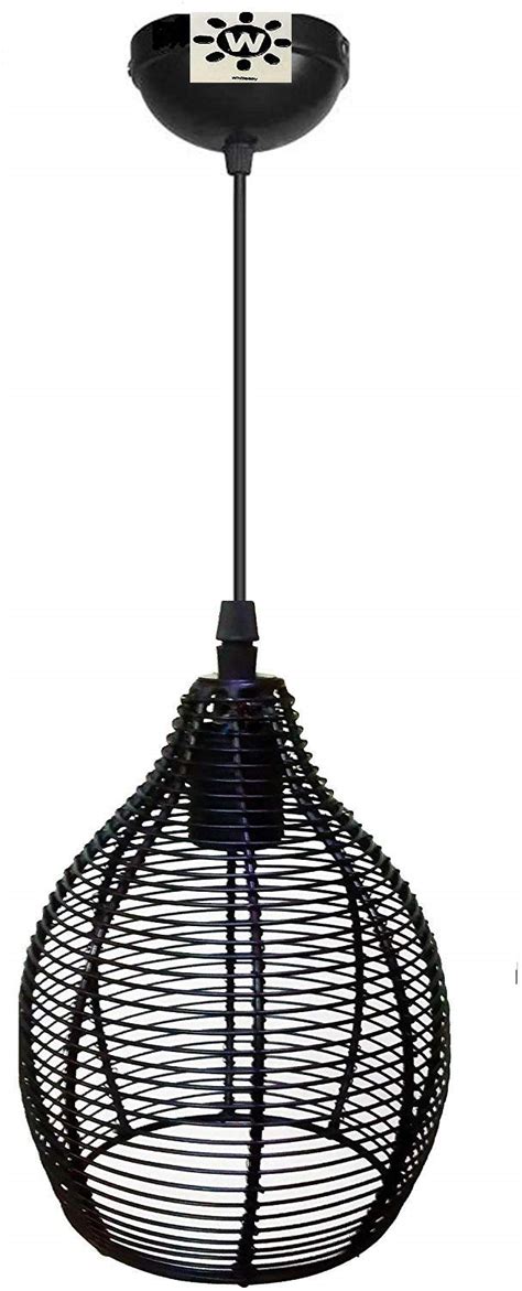 Buy WHITERAY Metal Wire Hanging Pendant Ceiling Lights Lamp (Medium ...