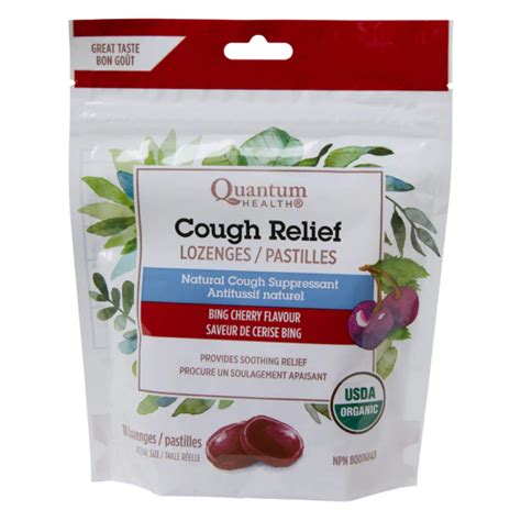 Optimum Health | Quantum - Organic Cough Relief Lozenges ~ Bing Cherry 18pc