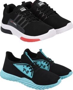 Aura Trendy Sport Shoes For Men Pack Of 2 Running Shoes For Men - Buy ...