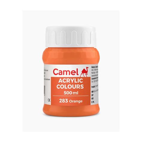 Camel Acrylic Colours Ultra Range 500 ML - Orange | Art Lounge