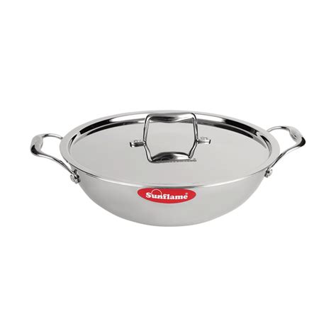 ORCHID TRIPLY-KADHAI SS LID-28 CM 4.4L – Sunflame Enterprises