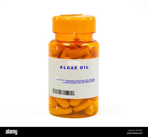 Algae oil capsules. A plant-based source of docosahexaenoic acid (DHA), supporting brain and ...