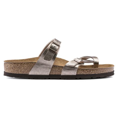 BIRKENSTOCK Mayari Birko-Flor Sandal - Graceful Pearl White, Raspberry ...