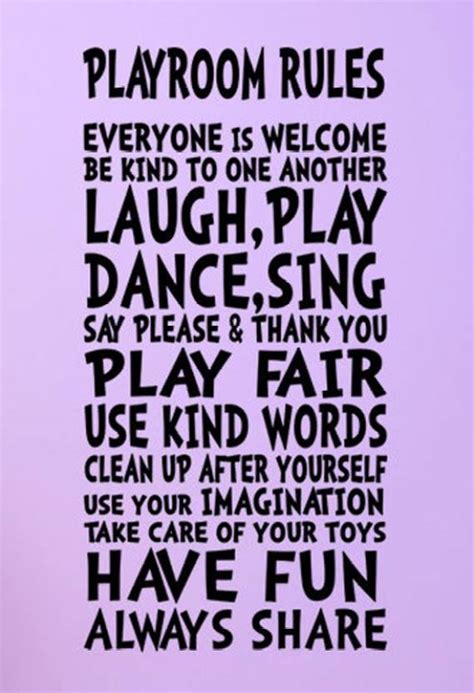 Poster Kids Room Rules Large Poster sl-8374 (Large Print, 36x24 Inches ...