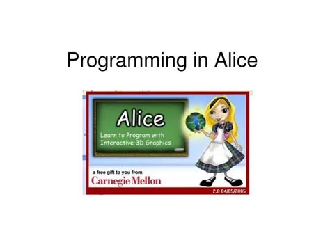 Alice Programming Exercise 的图像结果