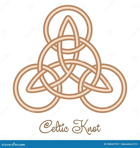 Celtic Trinity Knot. Pendant Stock Vector - Illustration of design ...