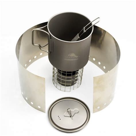 Toaks Ultralight Titanium Solid Fuel Cook System 的图像结果